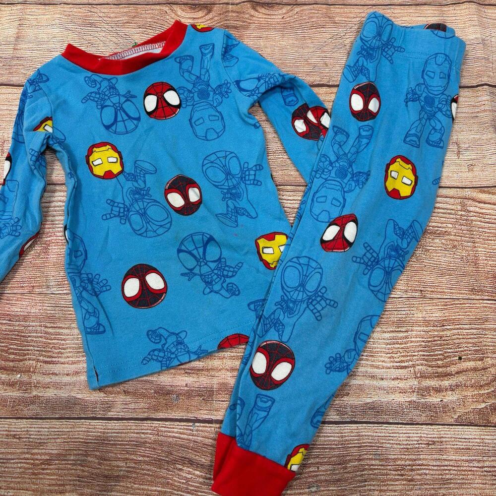 Marvel Spider-Man and Iron Man Kids 3T Pajama Set